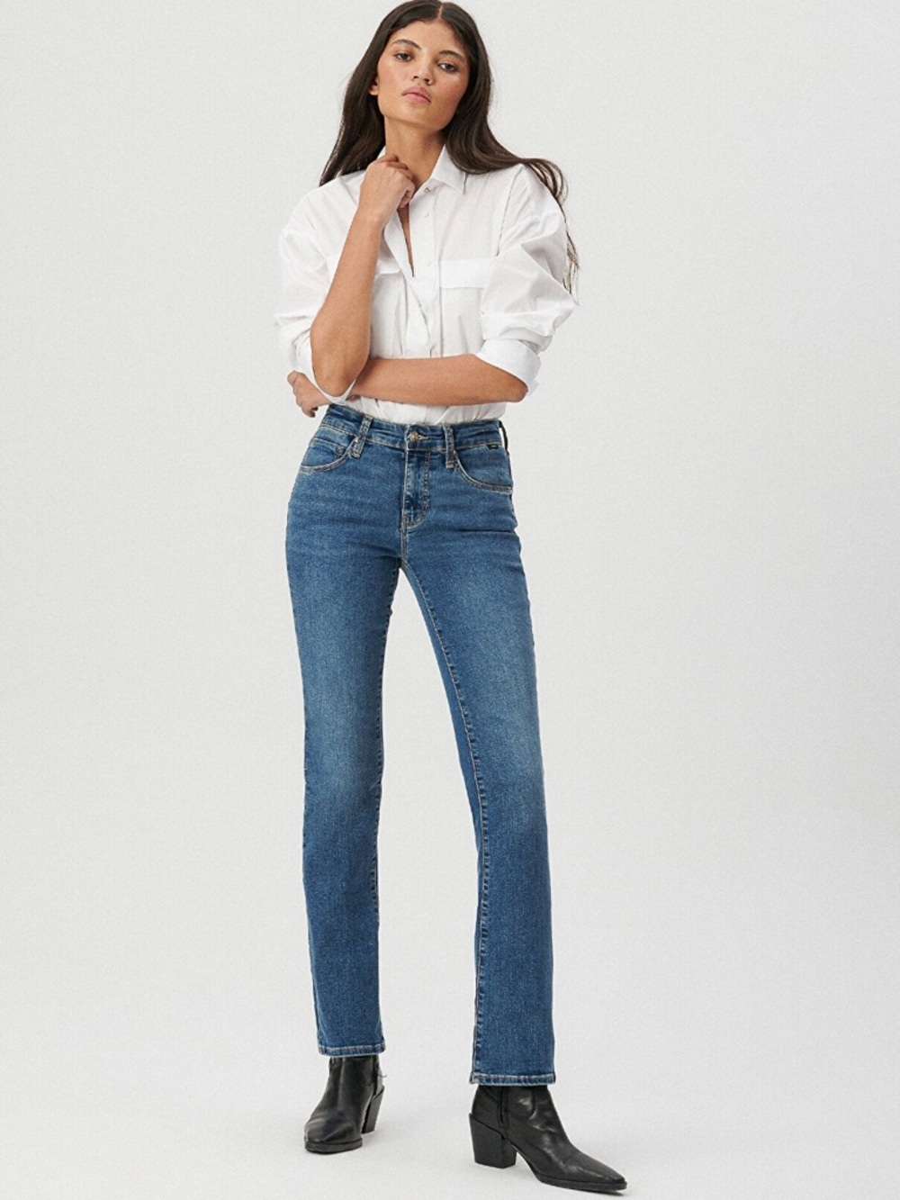 Mavi Women's Medium Blue Straight Leg Jeans 27/30